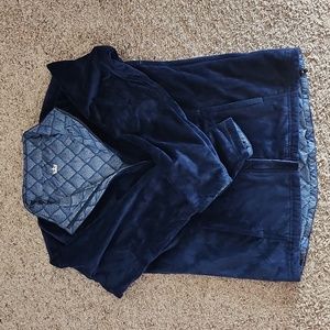 Peter Millar Reversible Golf Jacket Blue/White Size Large. Rain/Cold Use.